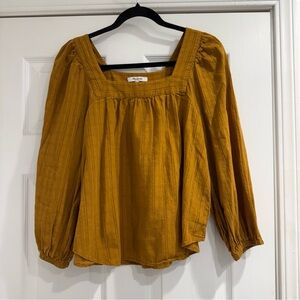 Madewell Square Neck Blouse Size S